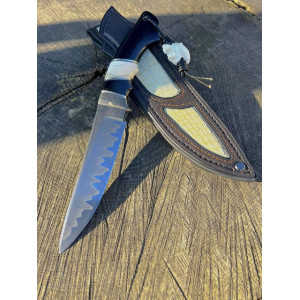 БІЛИЙ ВОВК ніж ручної роботи майстра Василя Дячика, сталь - М398™ 65 HRC. Photo 3